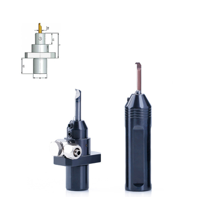 Carbide Boring Tools With SIM Locking Precision Holder And Internal Coolant Design For Improved Tool Lifespan (Các công cụ khoan carbide với bộ giữ chính xác khóa SIM và thiết kế chất làm mát bên trong để cải thiện tuổi thọ công cụ)