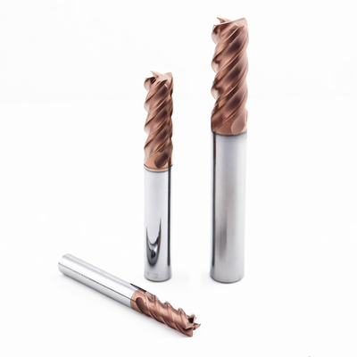 Kháng mòn cao Composite Coating End Mill Cutter Carbide cho chế biến vật liệu cứng