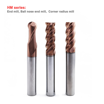 Kháng mòn cao Composite Coating End Mill Cutter Carbide cho chế biến vật liệu cứng