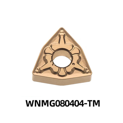 Mảnh tiện CNC cacbua có thể thay thế WNMG080404-TM dùng cho hợp kim nhiệt độ cao và vật liệu phi kim loại